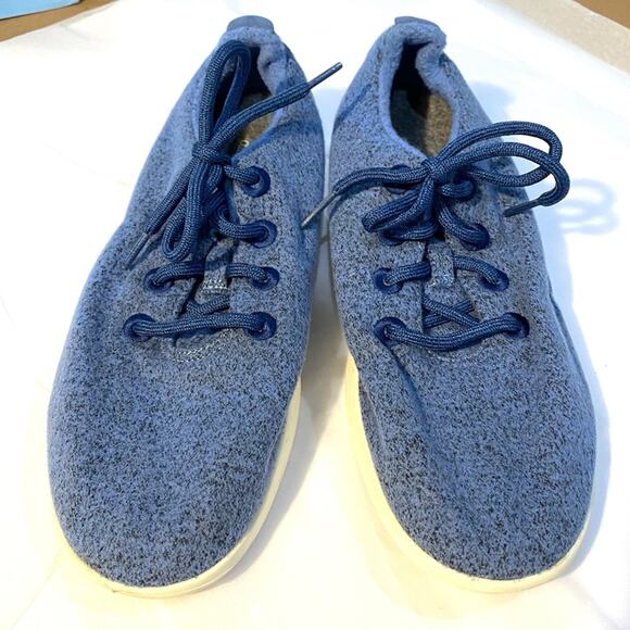 Allbirds Sneakers Womens SIze 10 Wool Runners Blue EUC - Picture 1 of 7